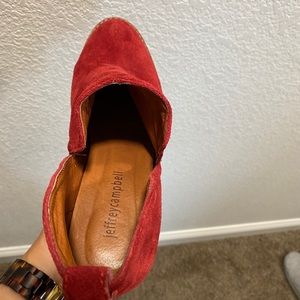 Red Jeffery Campbell booties